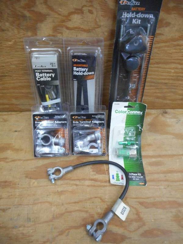 Box Of Unused Battery Terminals, B...