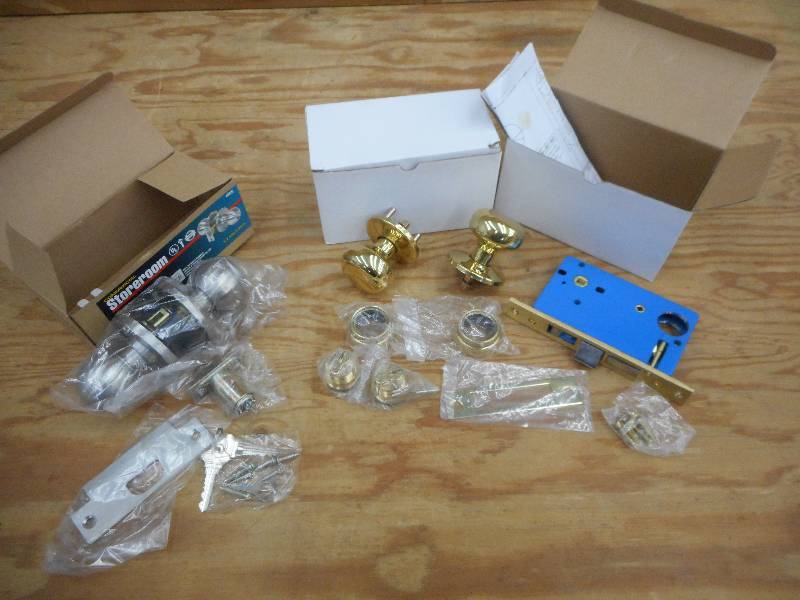 Box Of Unused Door Knob Sets ...