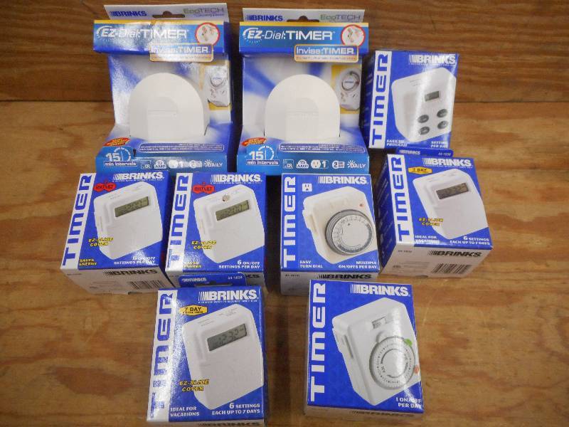 Box Of Unused Brinks Timers & Etc, ...