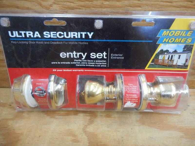 Unused Ultra Security Entry Door Knob Set