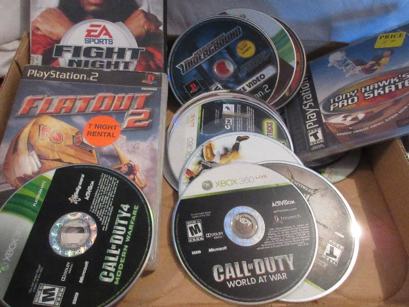 lot 47 image: PLAY STATION 2 EXBOX 360 AND WII GAMES