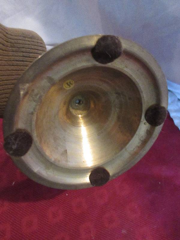 lot 74 image: ANTIQUE BRASS CANDLE HOLDER