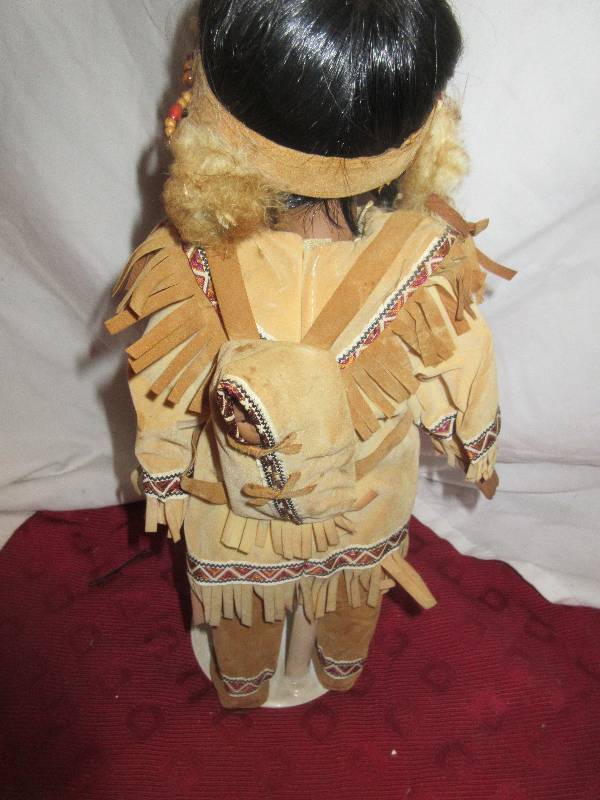 lot 91 image: PORCILIAN INDIAN DOLL