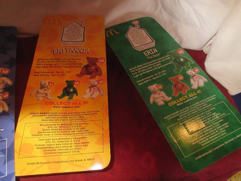 lot 182 image: COMPLETE SET OF COLLECTOR BEANIE BABIES