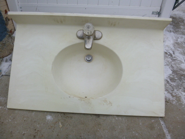 lot 71 image: Vanity Top with Faucet