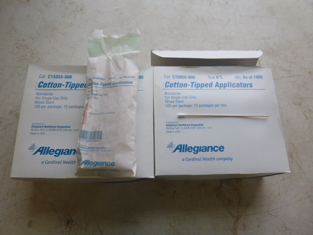 lot 125 image: 2 Boxes of Allegiance Cotton Tipped Applicators