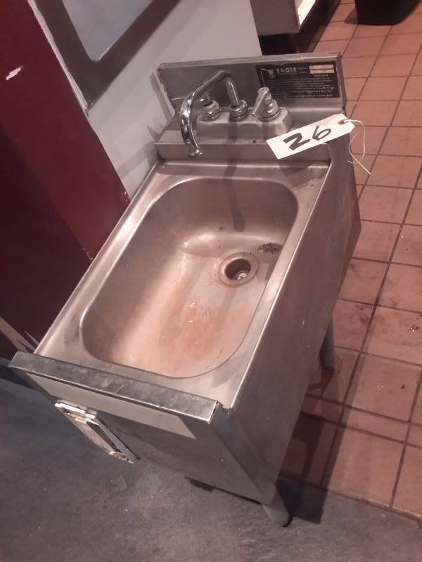 lot 26 image: Bar Under Counter Hand Sink