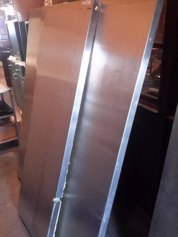 lot 42 image: Qty 3,  Insulated Stainless Steel Exhaust Hood Back Panels