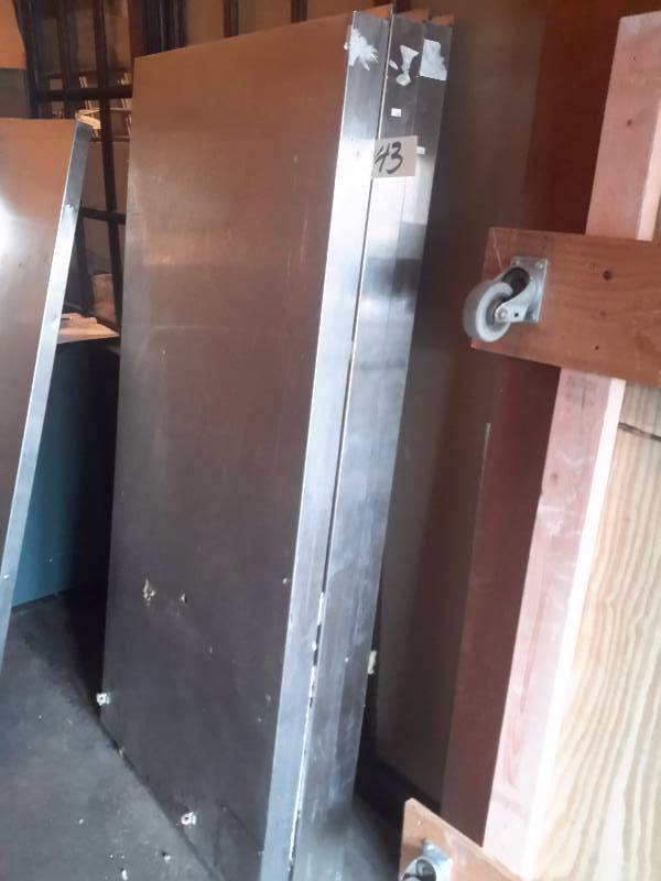 lot 43 image: Qty 3,  Insulated Stainless Steel Exhaust Hood Back Panels