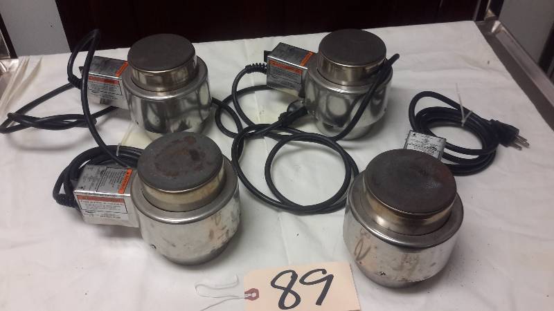 lot 89 image: 4, Chaffing dish Electric heating units.. Model 46060
