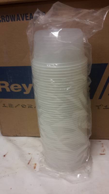 lot 118 image: 2 cases del Pak  Termo formed food containers.. 12 oz natural, 500 per case. NO COVERs