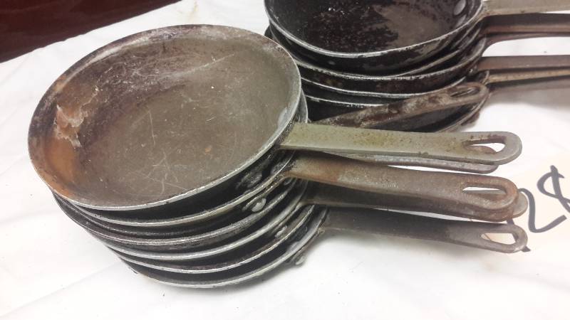 lot 128 image: 13, 7 12 in Wear Ever, NSF