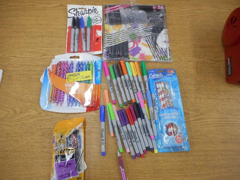 MASSIVE LOT OF SHARPIES AND PENCILS