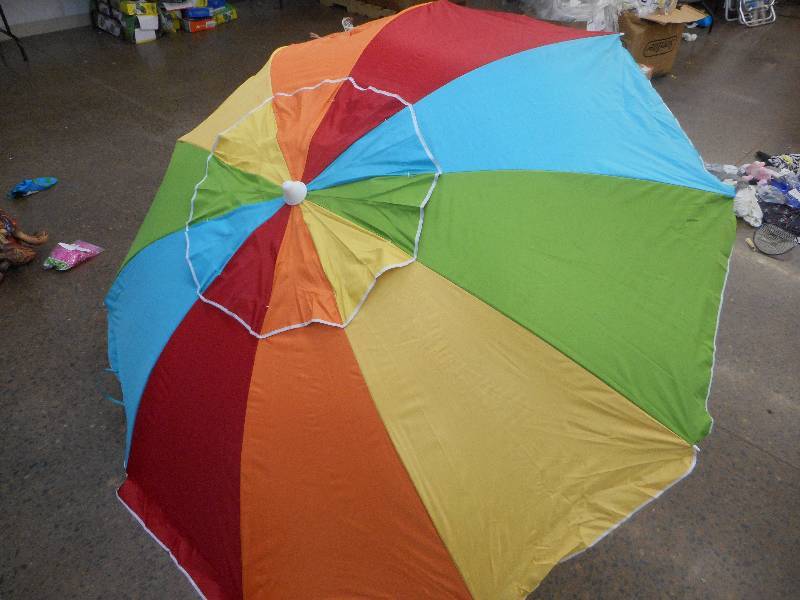 7 FOOT MULTI COLOR UMBRELLA