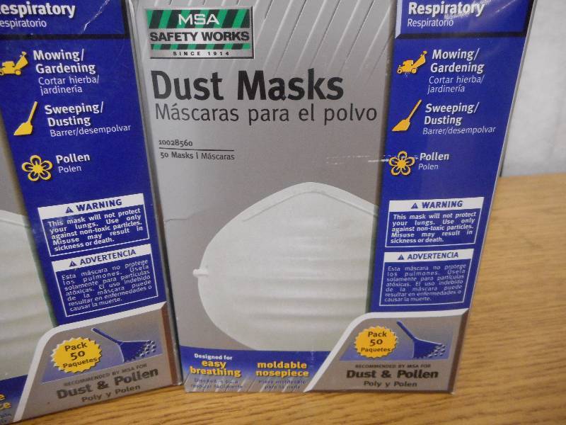 (2) BOXES OF DUST MASKS