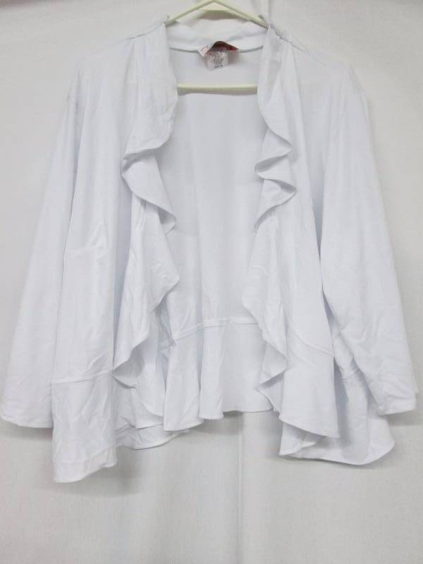 Westside Womens Ruffled Shrug