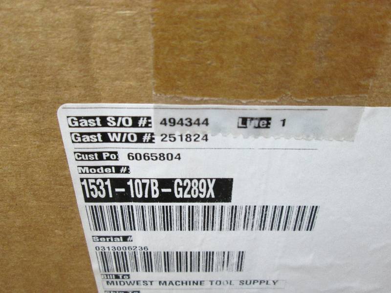 BRAND NEW GAST VACUUM PUMP AND AIR COMPRESSOR