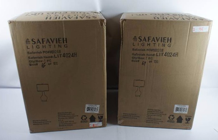 Safavieh Lighting Collection Ceramic Paris Table Lamp - Pair