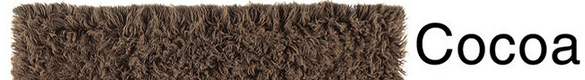 Flokati 5 x 8 Wool Area Rug - Cocoa Colored