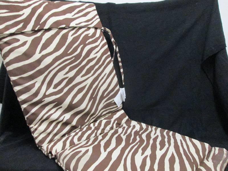 Zebra Print Lawn Chair Cushion...