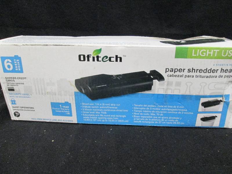 Ofitech Light Use Paper Shredder...