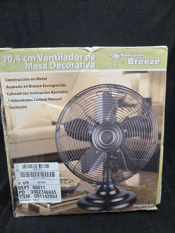 Hawaiian Breeze 12 inch 3 speed Tab...