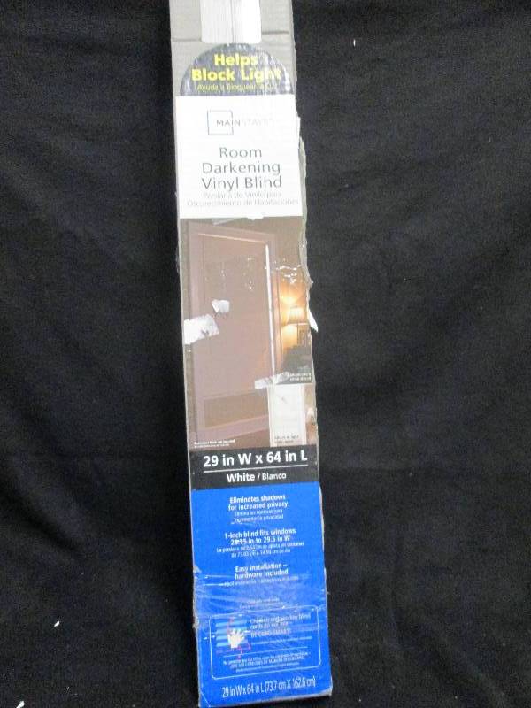 Mainstays Room Darkening Vinyl Blin...