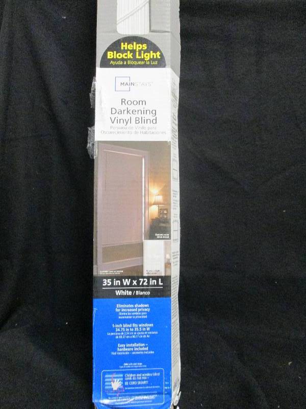Mainstays Room Darkening Vinyl Blin...