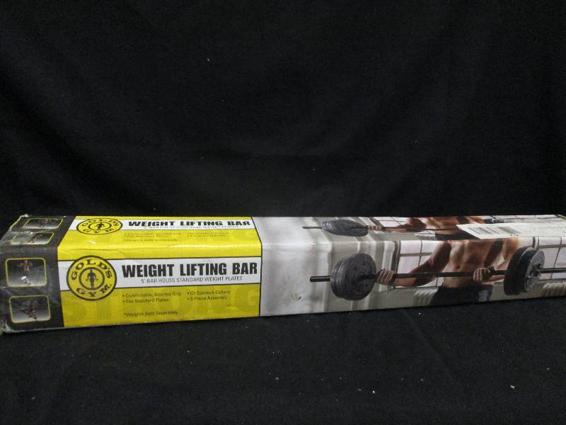 Weight Lifting Bar 5 foot bar holds...