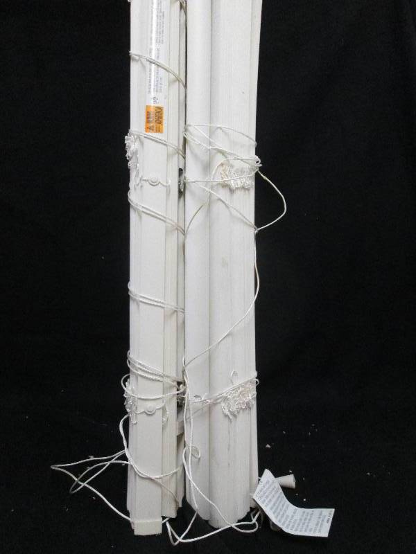 2 White Vinyl Window Shades...