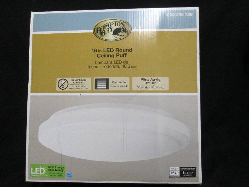 Hampton  Bay 16in LED Round Ceiling Puff