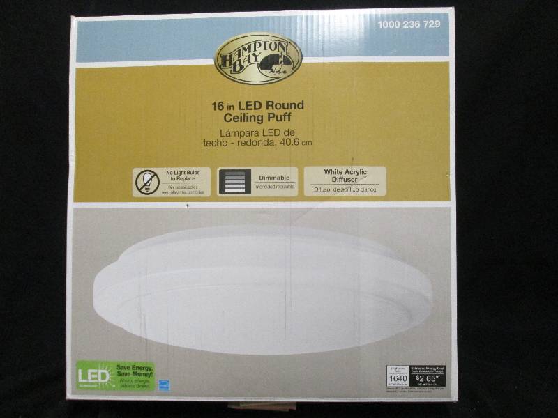 Hampton  Bay 16in LED Round Ceiling Puff