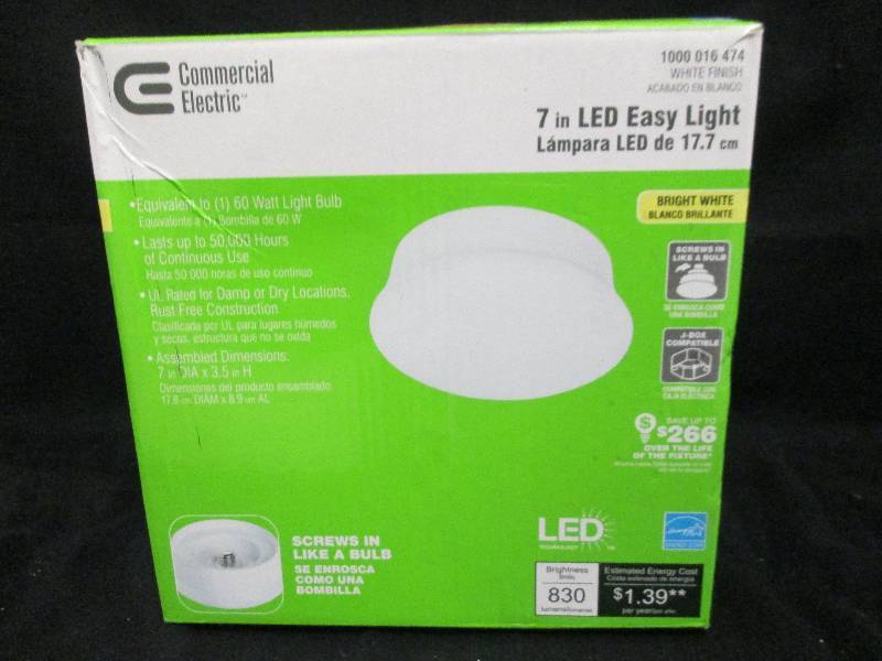 Commercial Electric 7 inch LED Easy Light