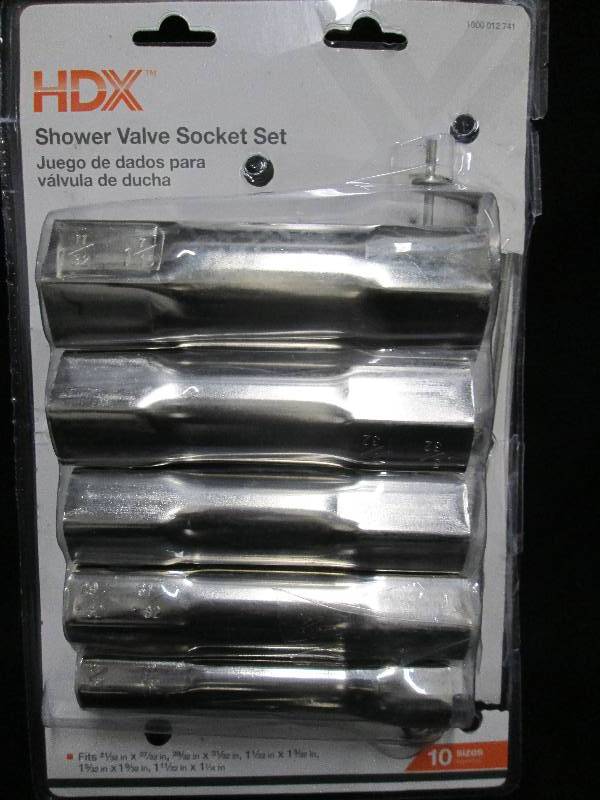 HDX Shower Valve Socket Set 10 sizes