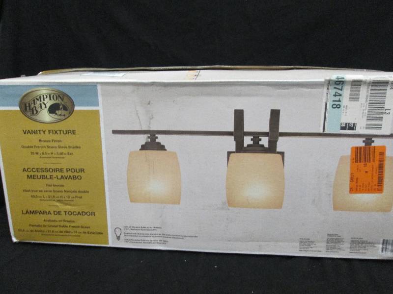 Hampton Bay Vanity Fixture Bronze Finish