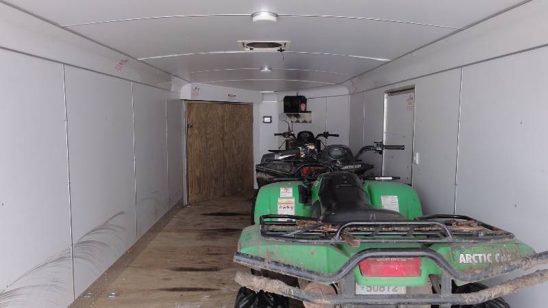 United V Nose Enclosed Snowmobile Trailer