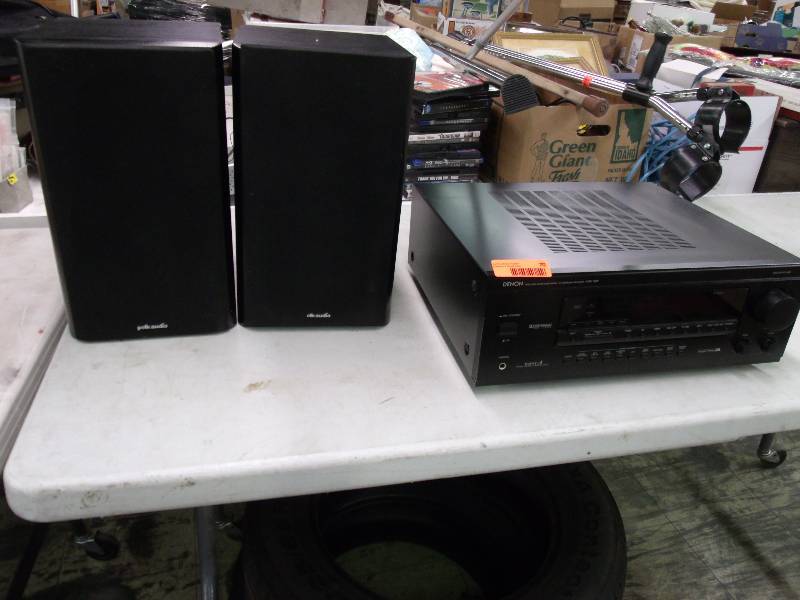 DENON stereo with Polk audio speakers