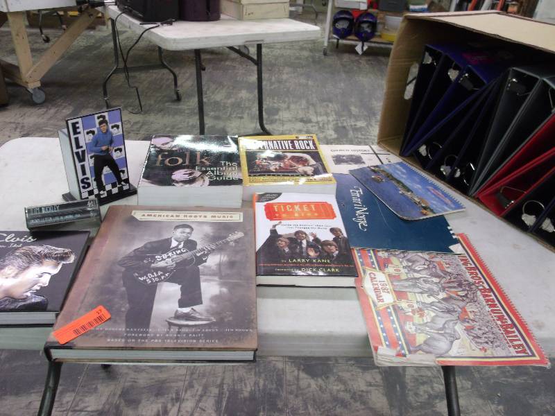 Books - Elvis, The Beatles. Binders