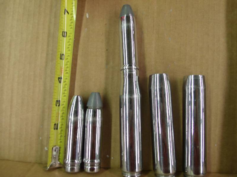 fired 22 mm shells with billet chrome