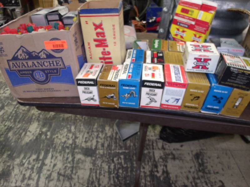 shotgun shell boxs and casings most 12 gage