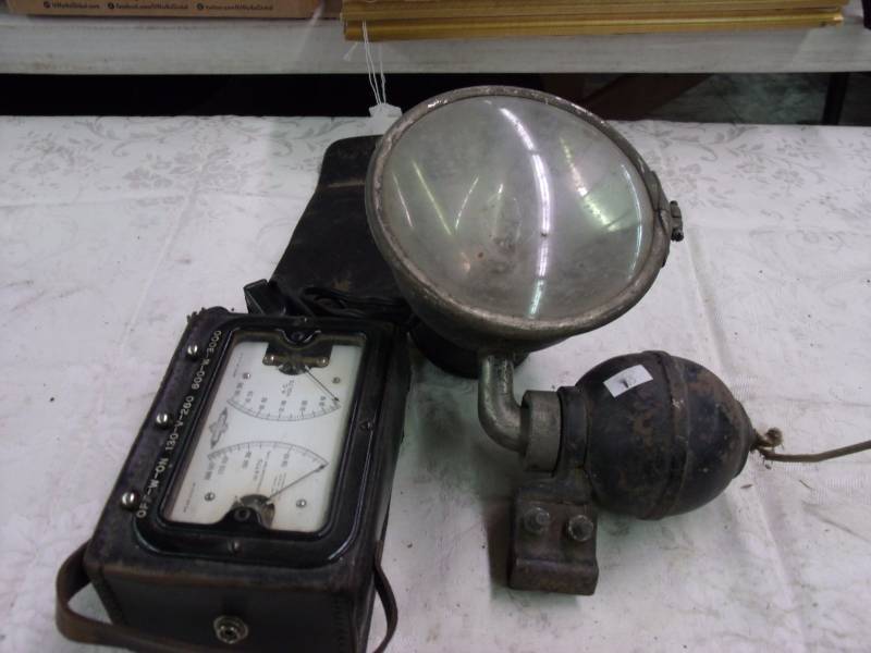 spot light and multimeter