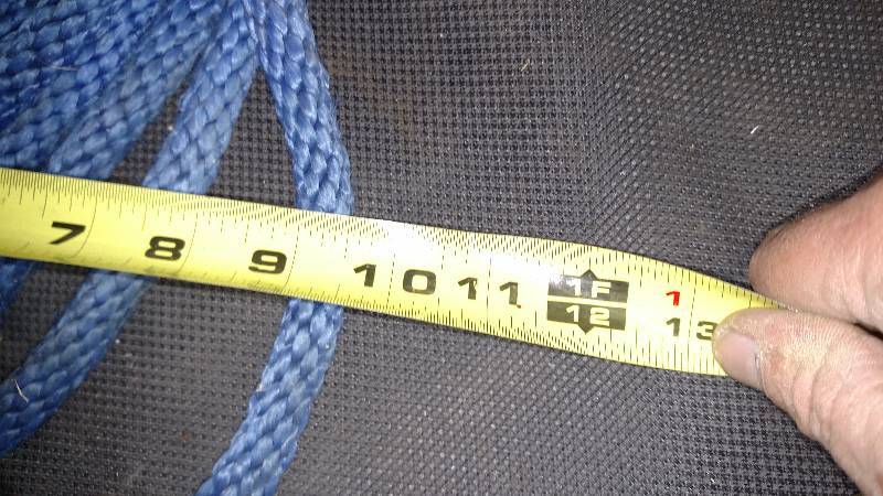 various ropes, one appears to be tow or ski rope