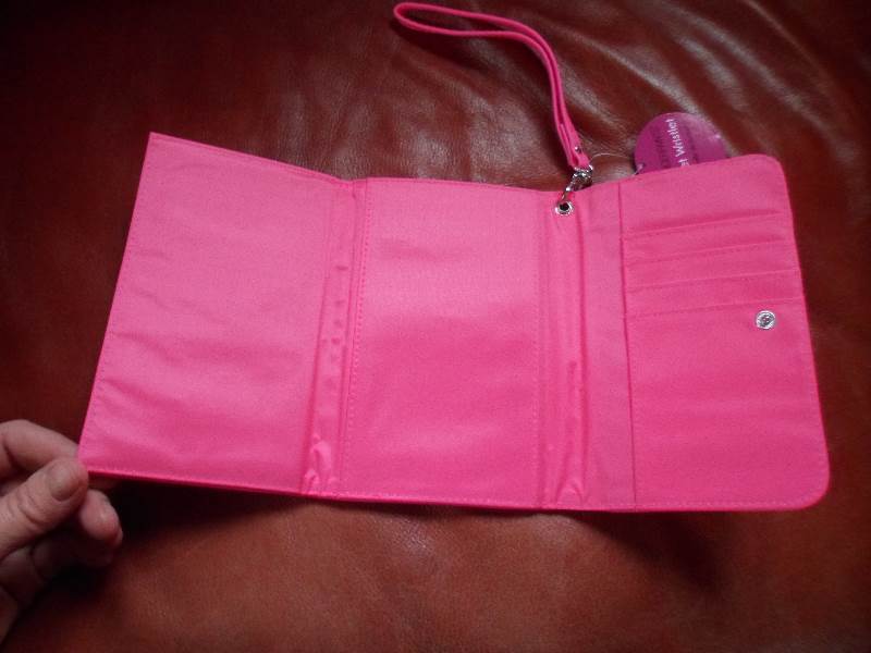 New Fingerpaints Wallet Wristlet Hot Pink