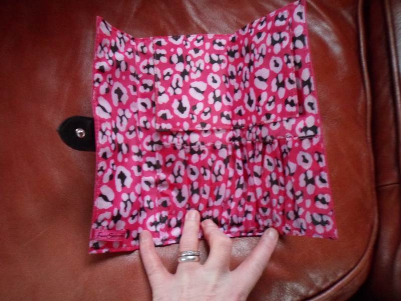 New Face Secrets Hot PinkBlack Makeup Holder Bag