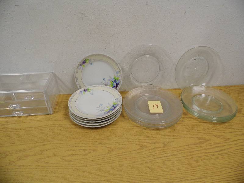 Glass and Hand Painted Plates