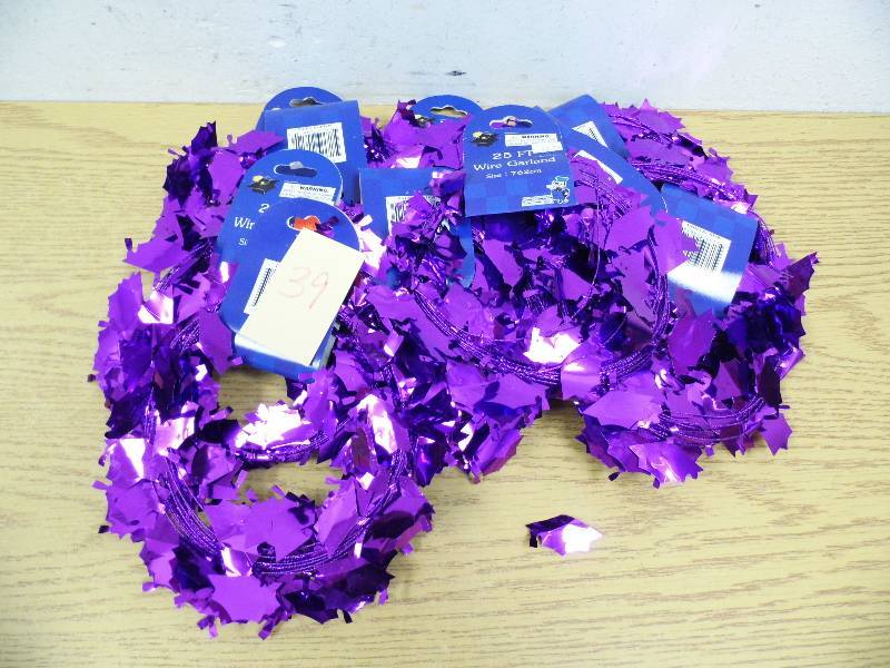 9 Packs Graduation Garland - Purple