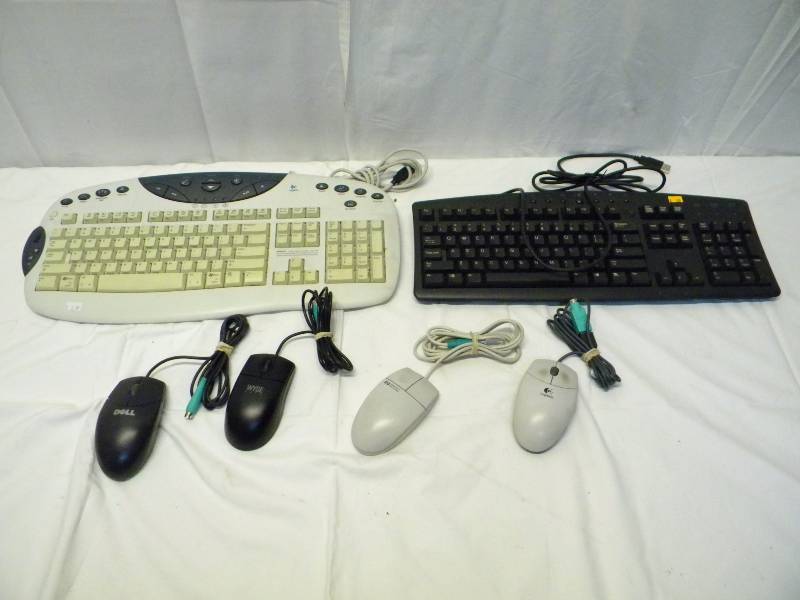 lot 43 image: Computer Keyboard and Mouse Lot