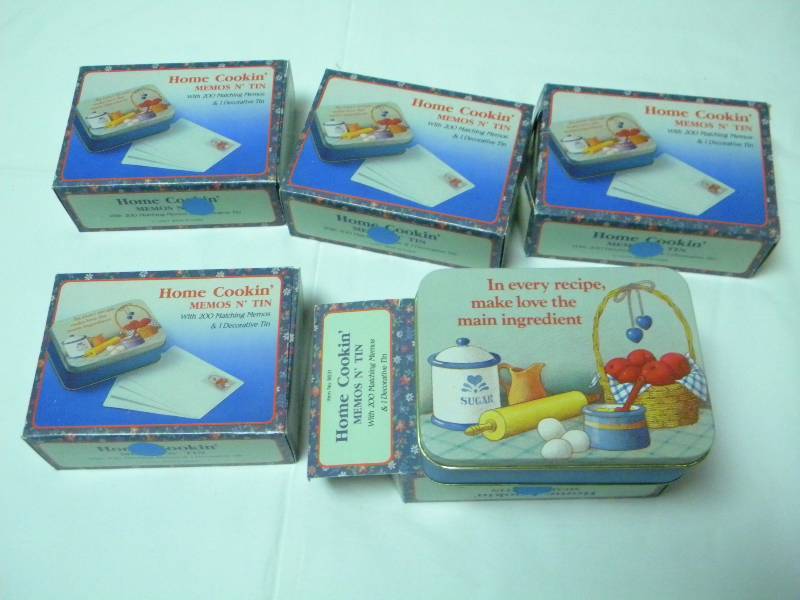 lot 155 image: Home Cookin Memo Tin Collectables