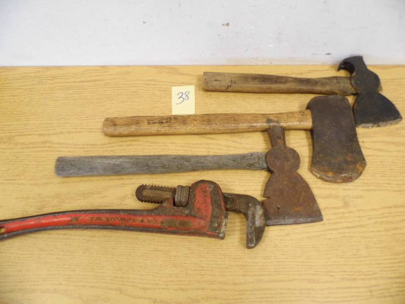 Hatchets & Pipe Wrench