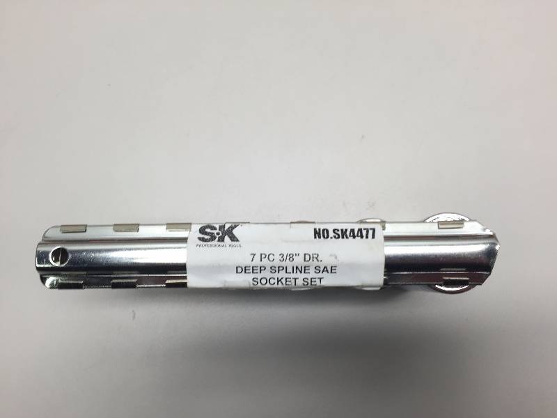 S-K 7PC 38 DEEP SLINE SAE SOCKET SET